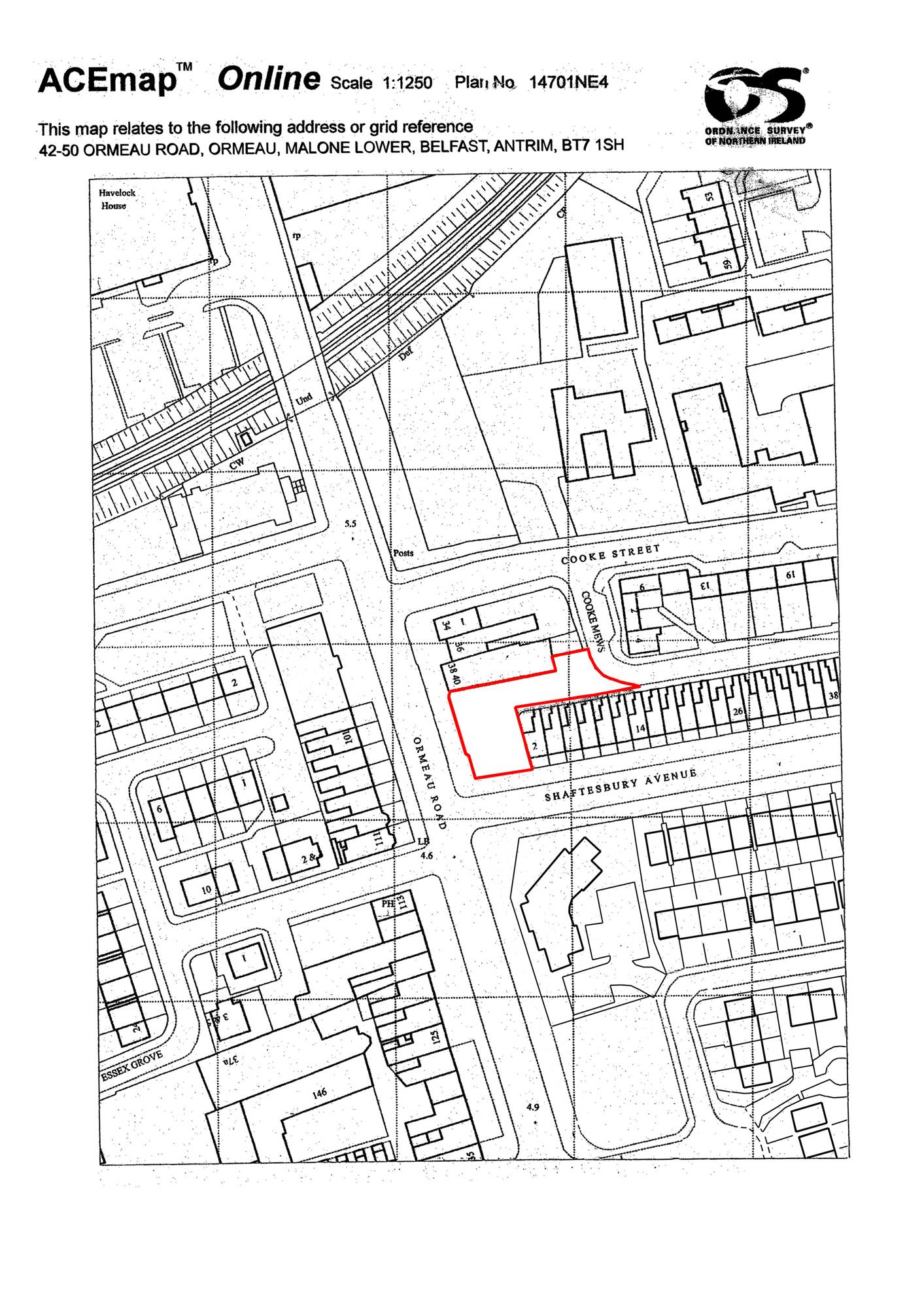 Site at 42-50 Ormeau Road