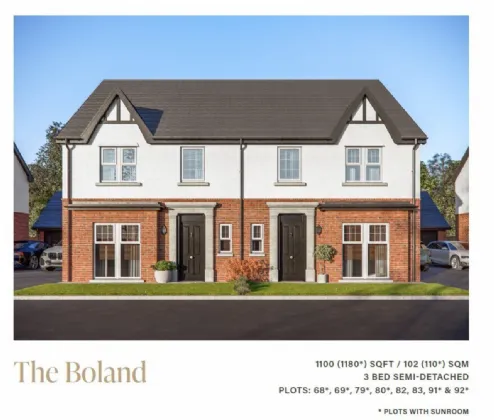 Site 91, The Boland With Sunroom  Hydepark Gate, Mallusk, Newtownabbey, BT36
