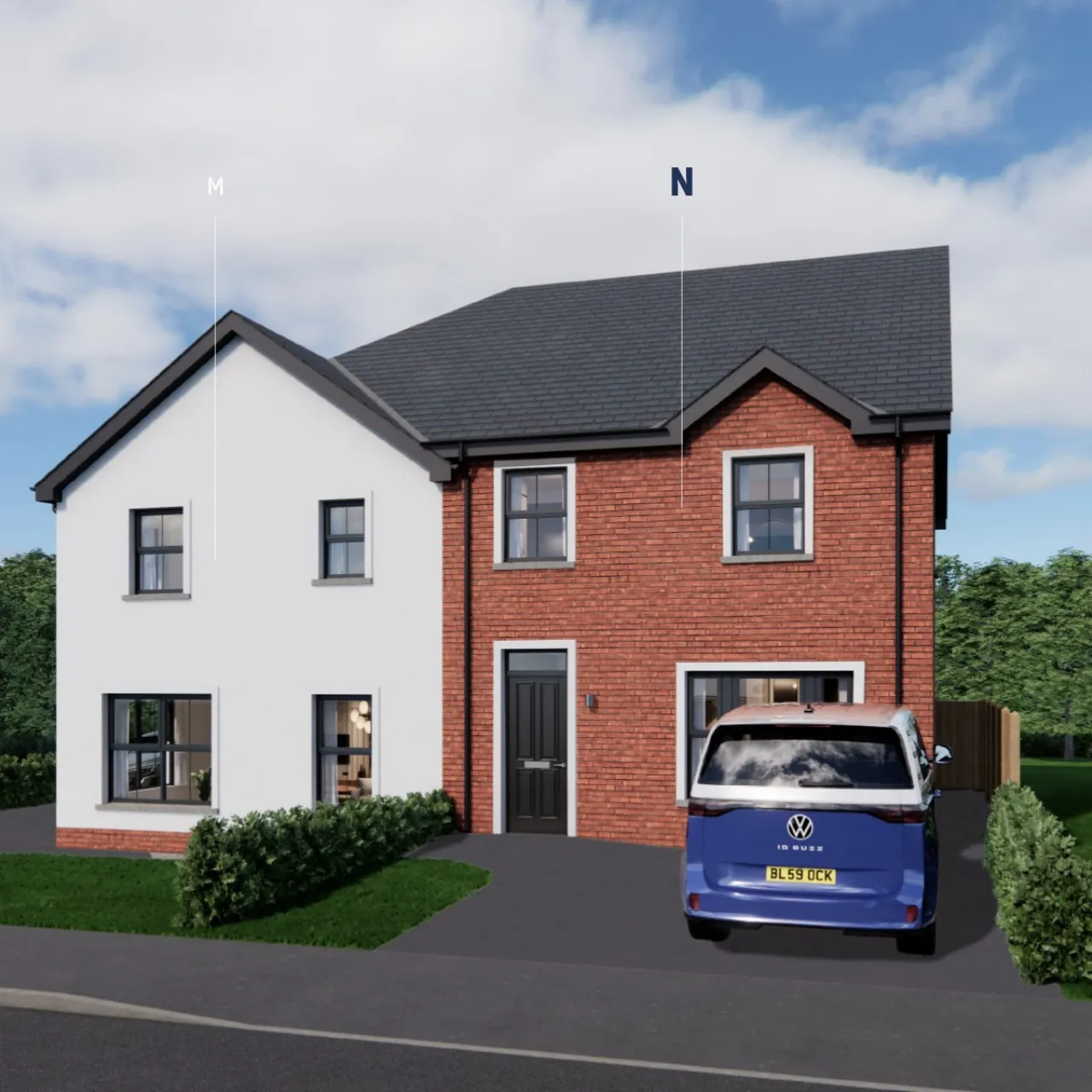 Site 55, House Type N, Mount Pleasant, Old Belfast Road, Newtownards, County Down, BT23