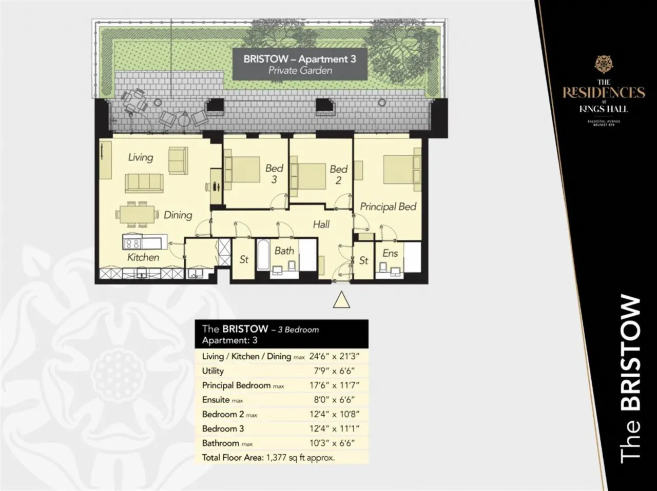 Apartment 3, The Bristow, The Residences At Kings Hall, Balmoral Avenue, BT9
