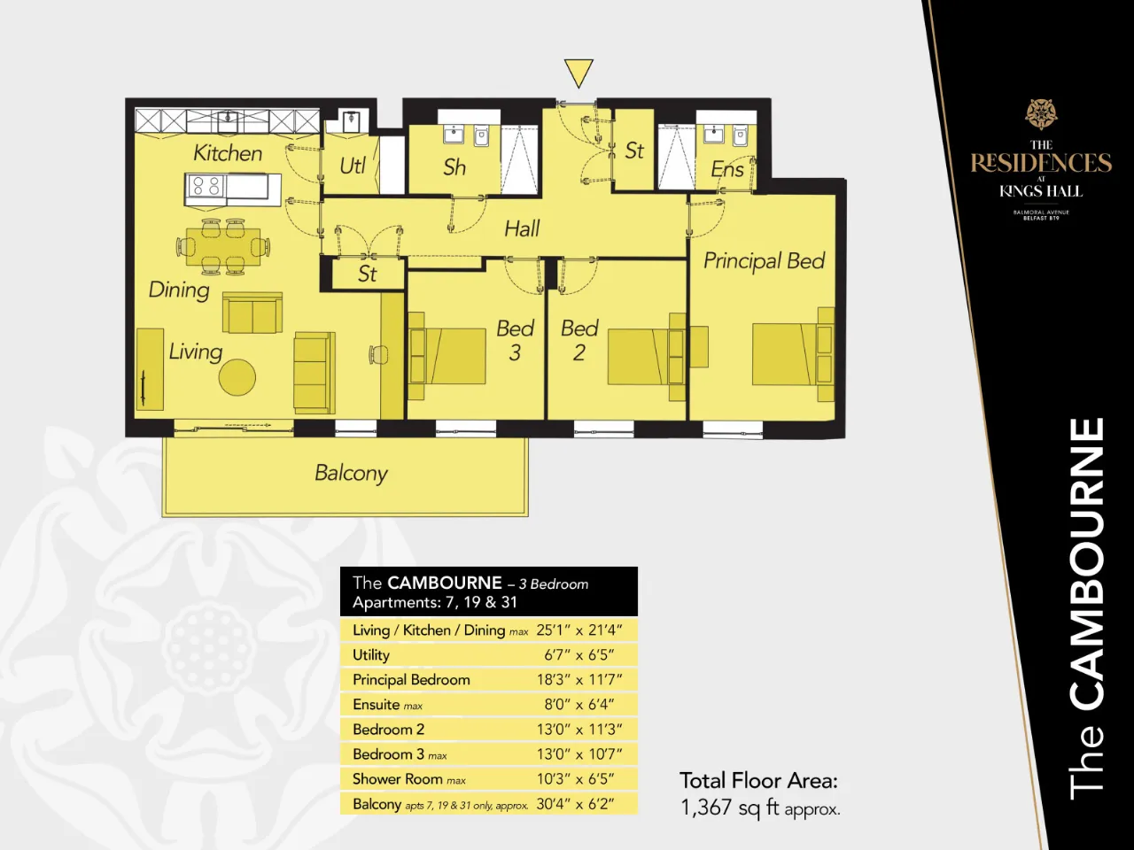 Apartment 19, The Cambourne, The Residences At Kings Hall, Balmoral Avenue, BT9
