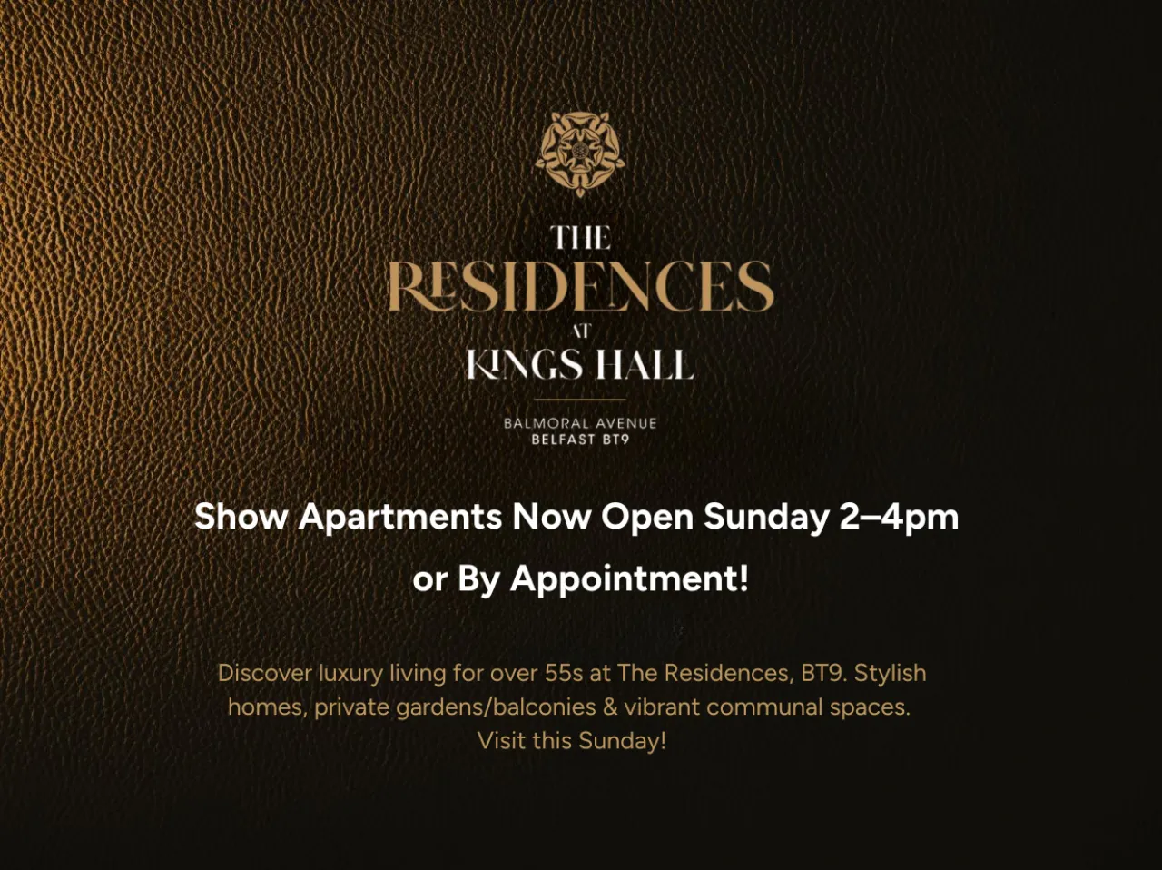 Apartment 11, The Bladon, The Residences At Kings Hall, Balmoral Avenue, BT9